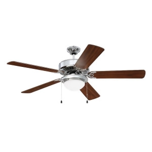 Craftmade Pro Energy Star 209 52 Ceiling Fan Kit Chrome Walnut K11298 - All