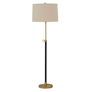 House of Troy Hardwick Adj Floor Lamp Antq Brass w/Brown Leather H500-ab - All