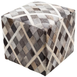 Lycaon Pouf by Surya White/Butter Lcpf004-181818 - All