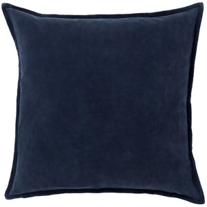Cotton Velvet by Surya Down Fill Pillow Charcoal 22 x 22 Cv009-2222d - All