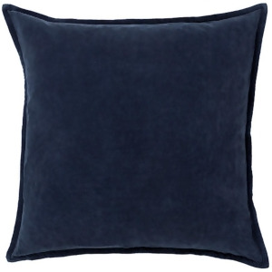 Cotton Velvet by Surya Poly Fill Pillow Charcoal 22 x 22 Cv009-2222p - All