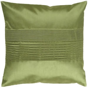 Solid Pleated by Surya Down Fill Pillow Dark Green 18 x 18 Hh013-1818d - All