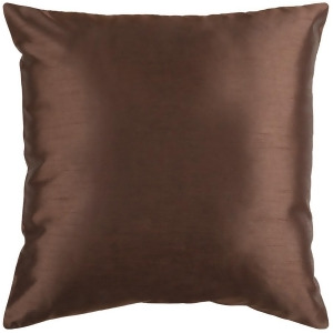 Solid Luxe by Surya Poly Fill Pillow Dark Brown 22 x 22 Hh040-2222p - All