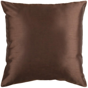 Solid Luxe by Surya Down Fill Pillow Dark Brown 22 x 22 Hh040-2222d - All