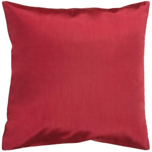 Solid Luxe by Surya Poly Fill Pillow Dark Red 18 x 18 Hh042-1818p - All
