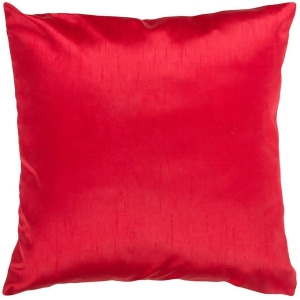 Solid Luxe by Surya Poly Fill Pillow Bright Red 22 x 22 Hh035-2222p - All