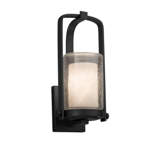 Justice Design Clouds Atlantic Small Outdoor Sconce Black Cld-7581w-10-mblk - All