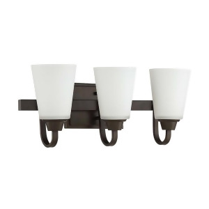 Craftmade Grace 3 Light Vanity Light Espresso w/White Frosted Glass 41903-Esp - All