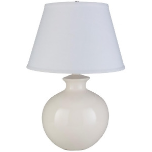 Delilah Portable Lamp by Surya Glazed/White Linen Shade Dla-003 - All