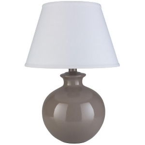 Delilah Portable Lamp by Surya Glazed with White Shade Dla-004 - All