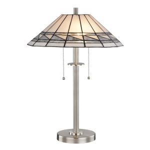 Dale Tiffany Sasha Tiffany Table Lamp Brushed Nickel Stt17019 - All