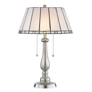 Dale Tiffany Adrianna Tiffany Table Lamp Brushed Nickel Stt17025 - All