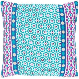 Lucent by Surya Down Pillow White/Teal/Dk.Purple 20 x 20 Lue001-2020d - All