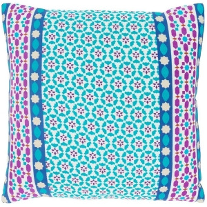 Lucent by Surya Down Pillow White/Teal/Dk.Purple 20 x 20 Lue001-2020d - All