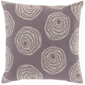 Sylloda by L. Jansdotter for Surya Down Pillow Charcoal 18 Ljs001-1818d - All
