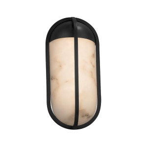 Justice Design Led LumenAria Starboard Small Ada Sconce Black Fal-7571w-mblk - All