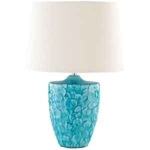 Thistlewood Table Lamp by Surya Teal/Ivory Shade Thw760-tbl - All
