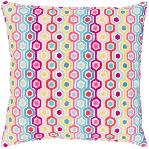 Candescent by Surya Pillow White/Coral/Pink 22 x 22 Cne001-2222p - All