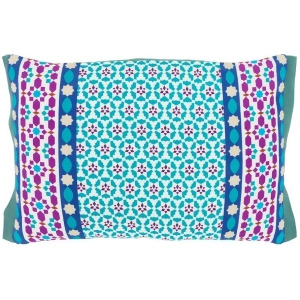 Lucent by Surya Down Pillow White/Teal/Dk.Purple 19 x 13 Lue001-1319d - All