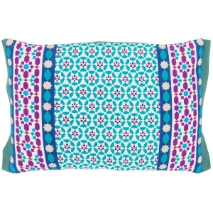 Lucent by Surya Pillow White/Teal/Dk.Purple 19 x 13 Lue001-1319p - All
