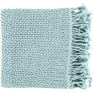 Tibey by Surya Throw Blanket Pale Blue Tbe5001-5070 - All
