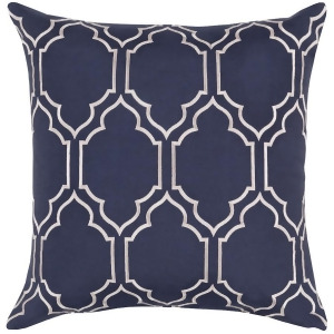 Skyline by Surya Pattern Ii Down Pillow Navy/Ivory 18 x 18 Ba047-1818d - All