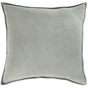 Cotton Velvet by Surya Poly Fill Pillow Medium Gray 18 x 18 Cv021-1818p - All