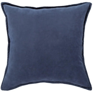 Cotton Velvet by Surya Poly Fill Pillow Navy 20 x 20 Cv016-2020p - All