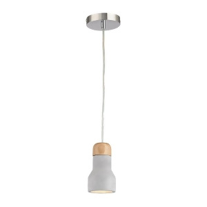 Sterling Industries Brutewood 1 Light Pendant Polished Concrete D2952 - All
