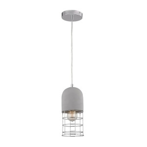 Sterling Ind. Wardenclyffe Pendant Lamp Polished Concrete/Nickel D3183 - All