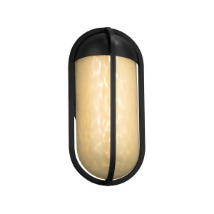 Justice Design Led Fusion Starboard Small Sconce Black Fsn-7571w-drop-mblk - All