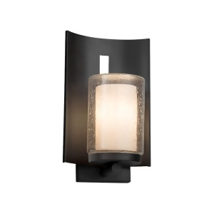 Justice Design Clouds Embark 1-Light Outdoor Sconce Black Cld-7591w-10-mblk - All