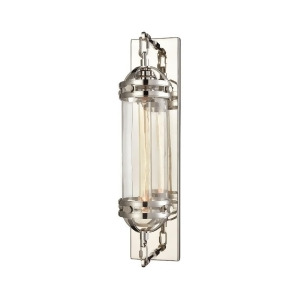 Elk Lighting Gramercy 1 Lt Wall Sconce Polished Nickel Clear Glass 16470-1 - All