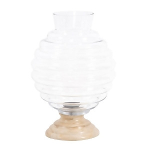 Howard Elliott Clear Glass Beehive Vase Large Clear 93055 - All