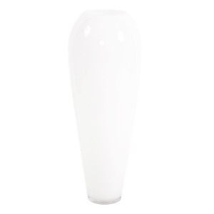 Howard Elliott Hand Blown White Glass Oversized Vase Small White 93064 - All