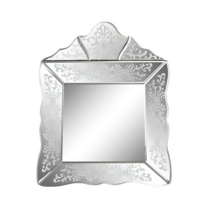 Sterling Industries Small Scroll Trim Square Venetian Mirror Clear 1114-154 - All