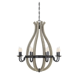 Savoy House Carrolton 8 Light Chandelier in Weathered Birch 1-9261-8-112 - All