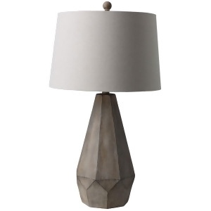 Draycott Table Lamp by Surya Grey Washed Base/White Shade Dry-100 - All