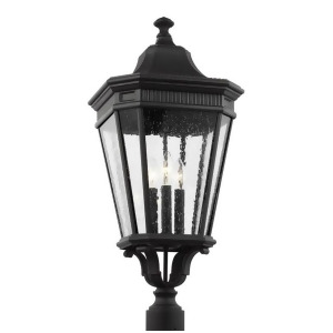 Feiss Cotswold Lane 3 Light Post Lantern in Black Ol5428bk - All