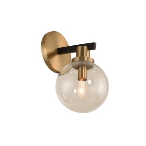 Kalco Cameo 1 Light Wall Sconce Black/Brushed Pearlized Brass 315421Bbb - All