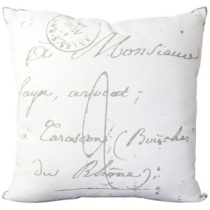 Montpellier by Surya Down Fill Pillow Cream/Charcoal 18 x 18 Lg512-1818d - All
