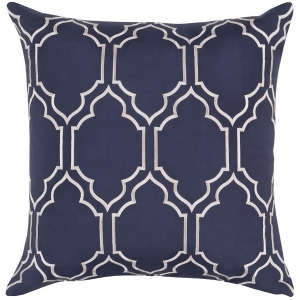 Skyline by Surya Poly Fill Pillow Navy/Ivory 22 x 22 Ba047-2222p - All