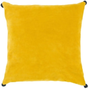Velvet Poms by Surya Pillow Yellow/Navy 20 x 20 Vp007-2020p - All