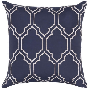 Skyline by Surya Pattern Ii Down Pillow Navy/Ivory 22 x 22 Ba047-2222d - All