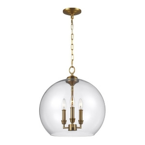 Feiss Lawler 3 Light Pendant in Burnished Brass F3155-3bbs - All