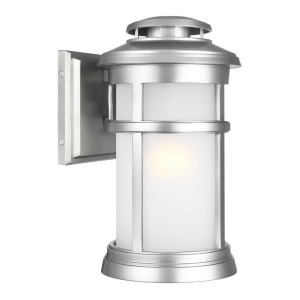 Feiss Newport 1 Light Wall Lantern Painted Brushed Steel Ol14301pbs - All