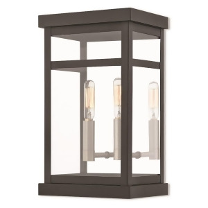 Livex Hopewell 2 Light Outdoor Wall Lantern in Black 7.5 w x 12.75 h 20702-04 - All