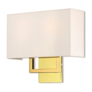 Livex Pierson 2 Light Wall Sconce in Polished Brass 13 w x 11.75 h 50990-02 - All