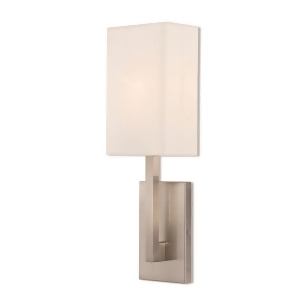 Livex Hayworth 1 Light Wall Sconce in Brushed Nickel 6 w x 20 h 42411-91 - All