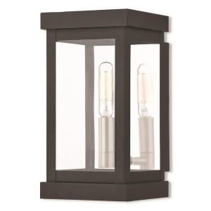 Livex Hopewell 1 Light Outdoor Wall Lantern in Black 5 w x 9 h 20701-04 - All